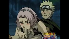 Naruto comendo a Sakura