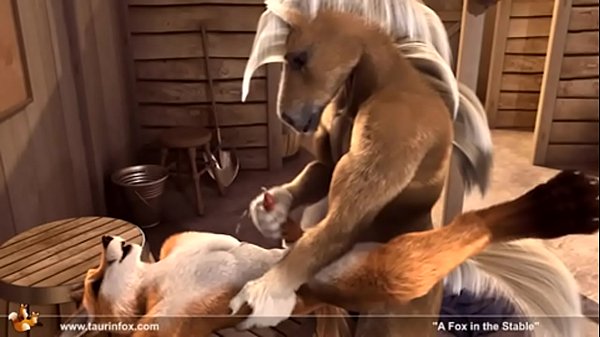 Cavalo comendo o cu da raposa sexo animal