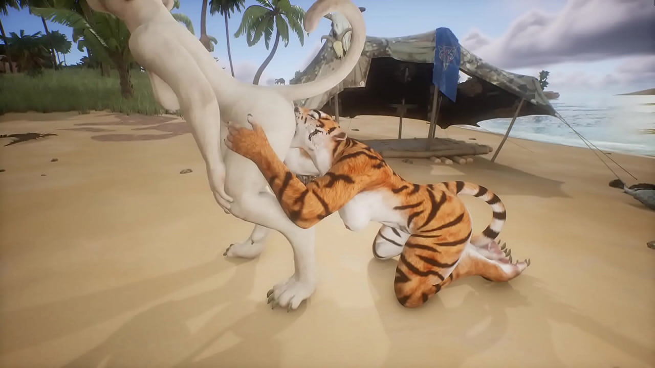 Porno de leão comendo uma tigresa da pepeca quente